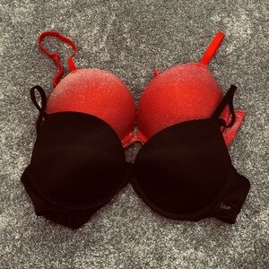 Two Victoria's Secret Push up Bras